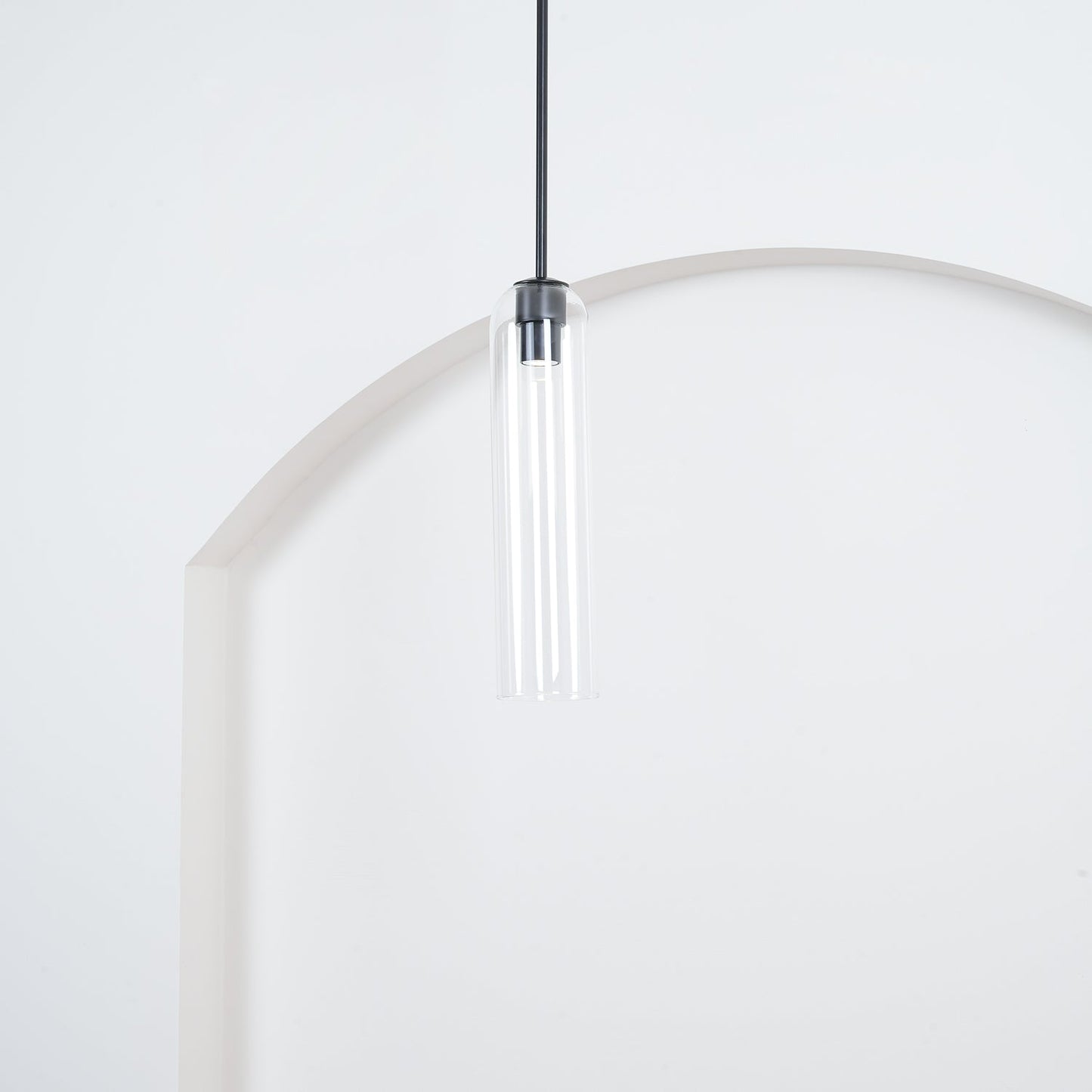 Long Tube Glass Droplight Pendant Light