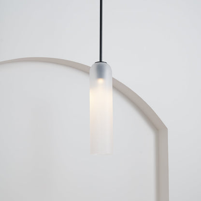 Long Tube Glass Droplight Pendant Light