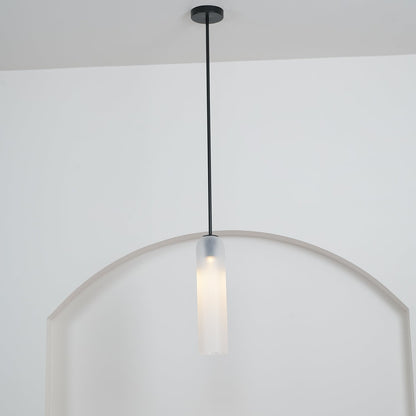 Long Tube Glass Droplight Pendant Light