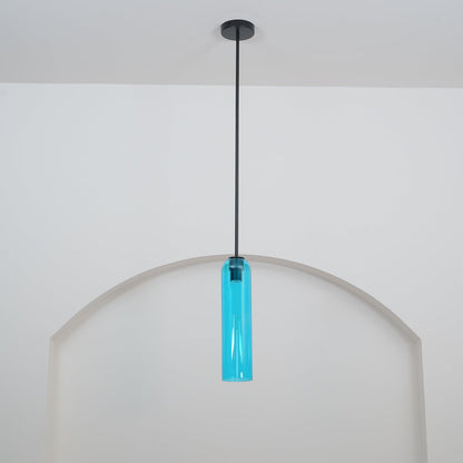 Long Tube Glass Droplight Pendant Light