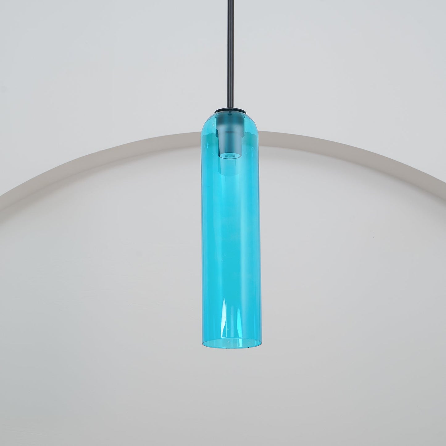 Long Tube Glass Droplight Pendant Light