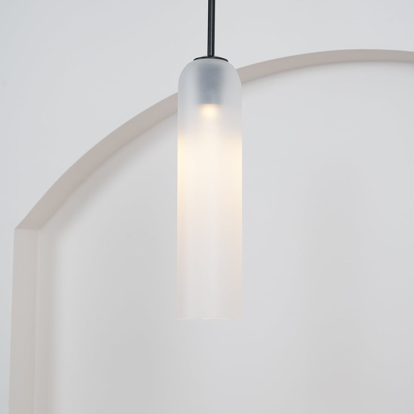 Long Tube Glass Droplight Pendant Light