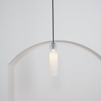 Long Tube Glass Droplight Pendant Light