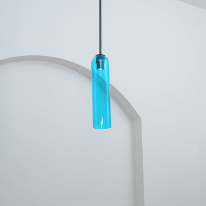 Long Tube Glass Droplight Pendant Light