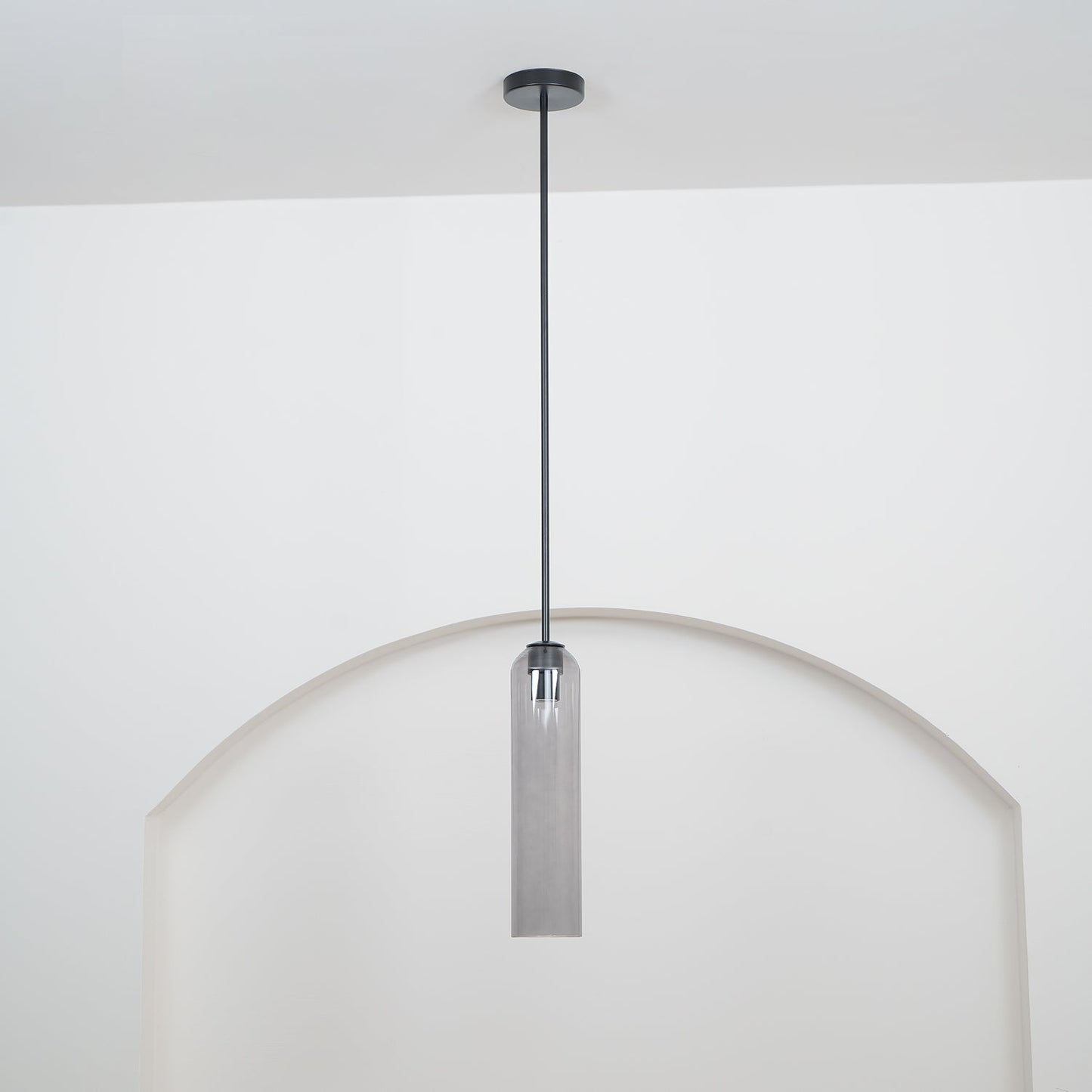 Long Tube Glass Droplight Pendant Light