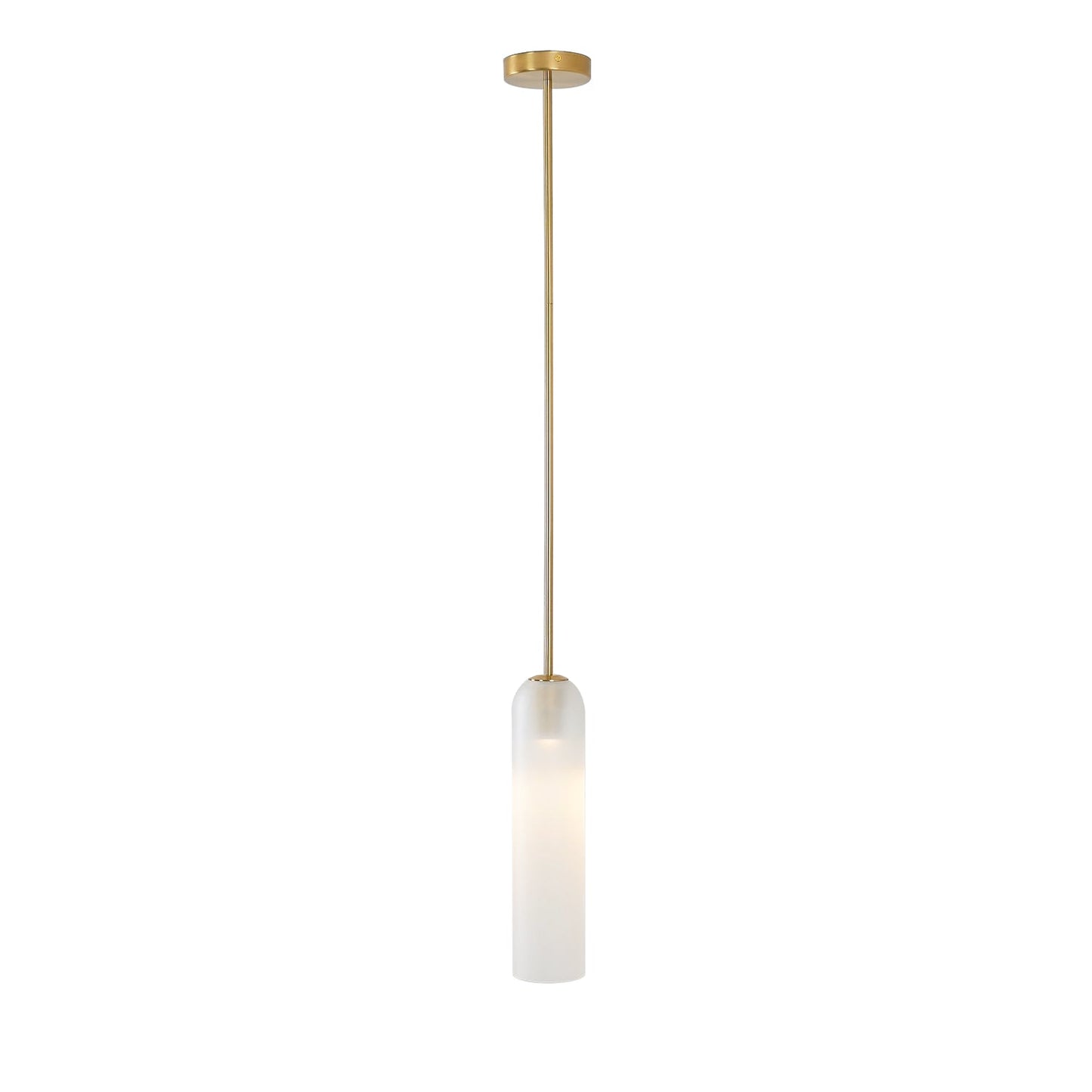 Long Tube Glass Droplight Pendant Light