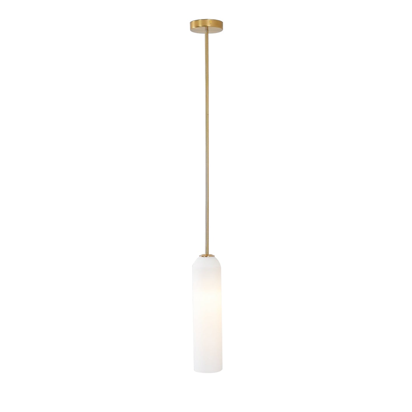 Long Tube Glass Droplight Pendant Light