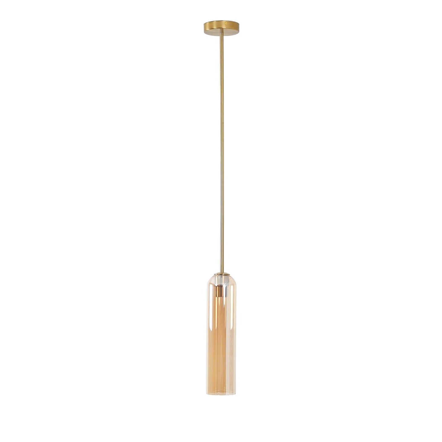 Long Tube Glass Droplight Pendant Light