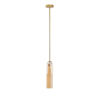 Long Tube Glass Droplight Pendant Light