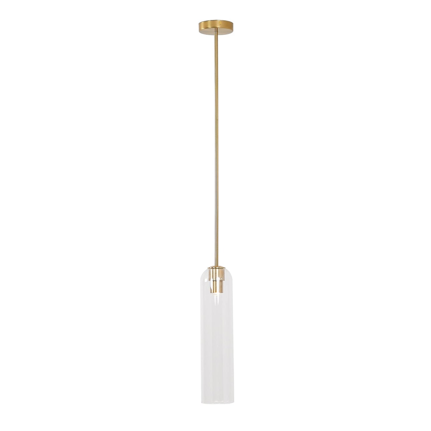 Long Tube Glass Droplight Pendant Light