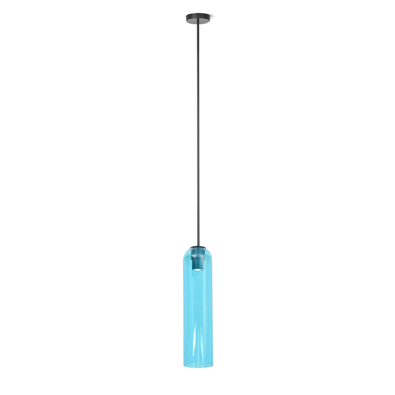 Long Tube Glass Droplight Pendant Light