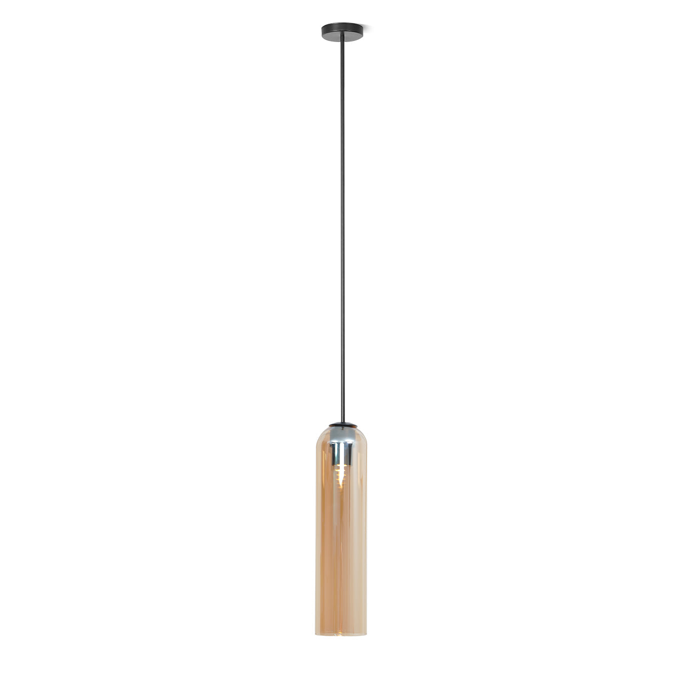 Long Tube Glass Droplight Pendant Light