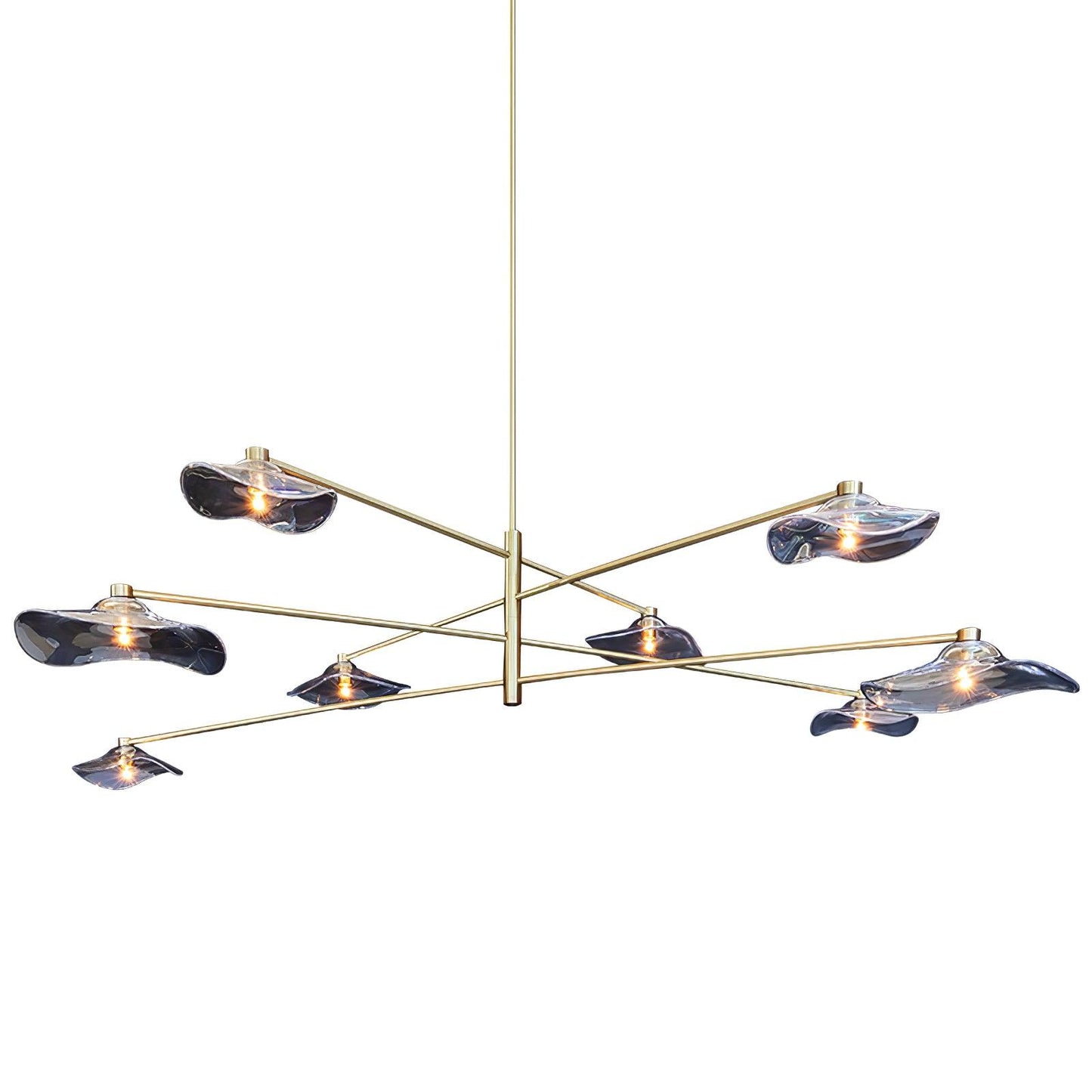 Lotus Leaves Glass Ceiling fixture Chandelier