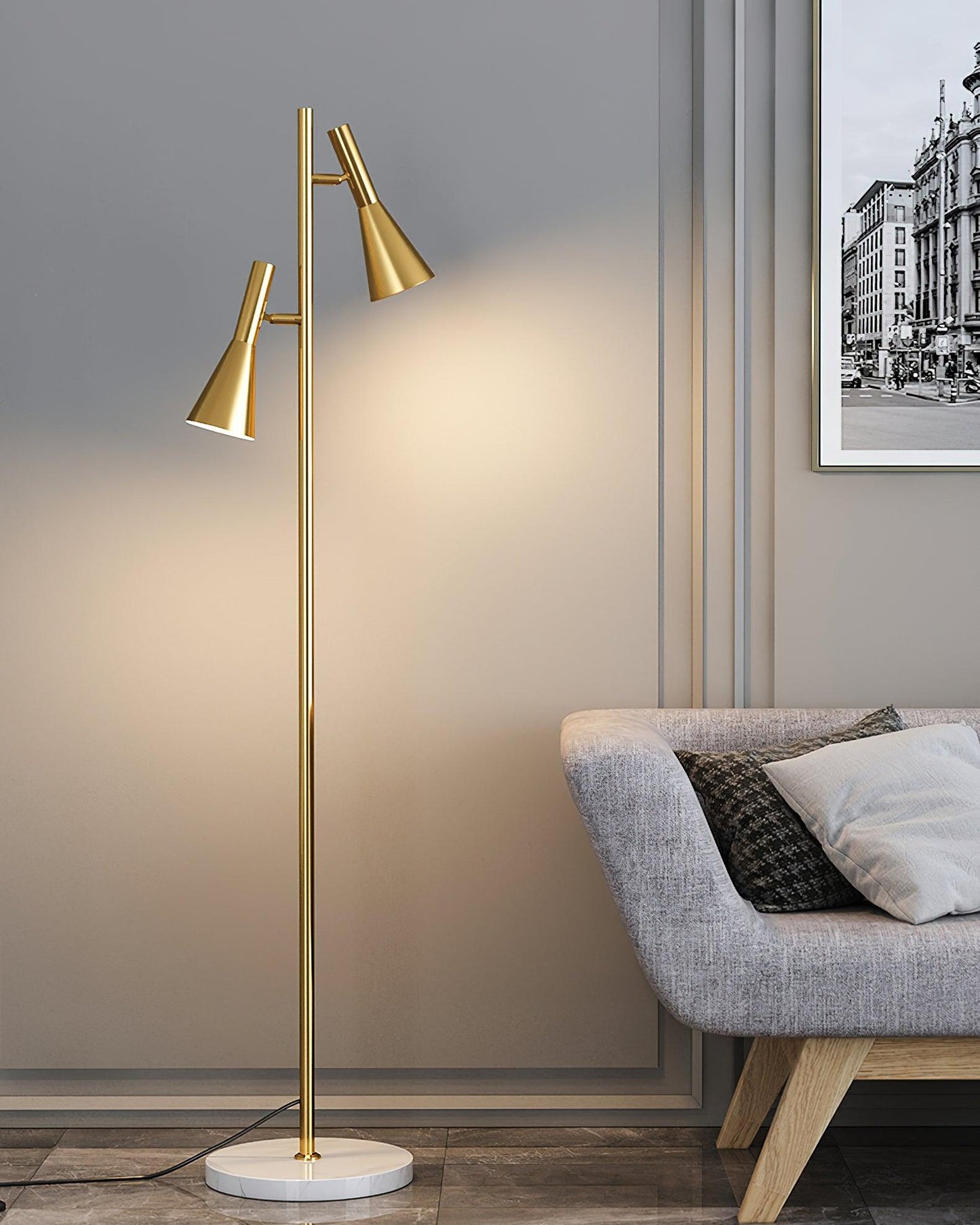 Lron Mouth Free-standing Lamp Floor Lamp