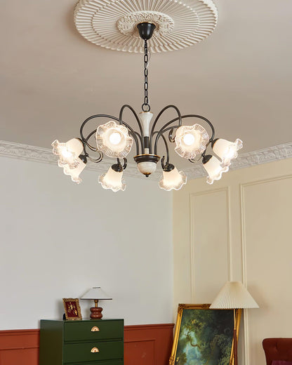 Luce Black Candelabrum Chandelier