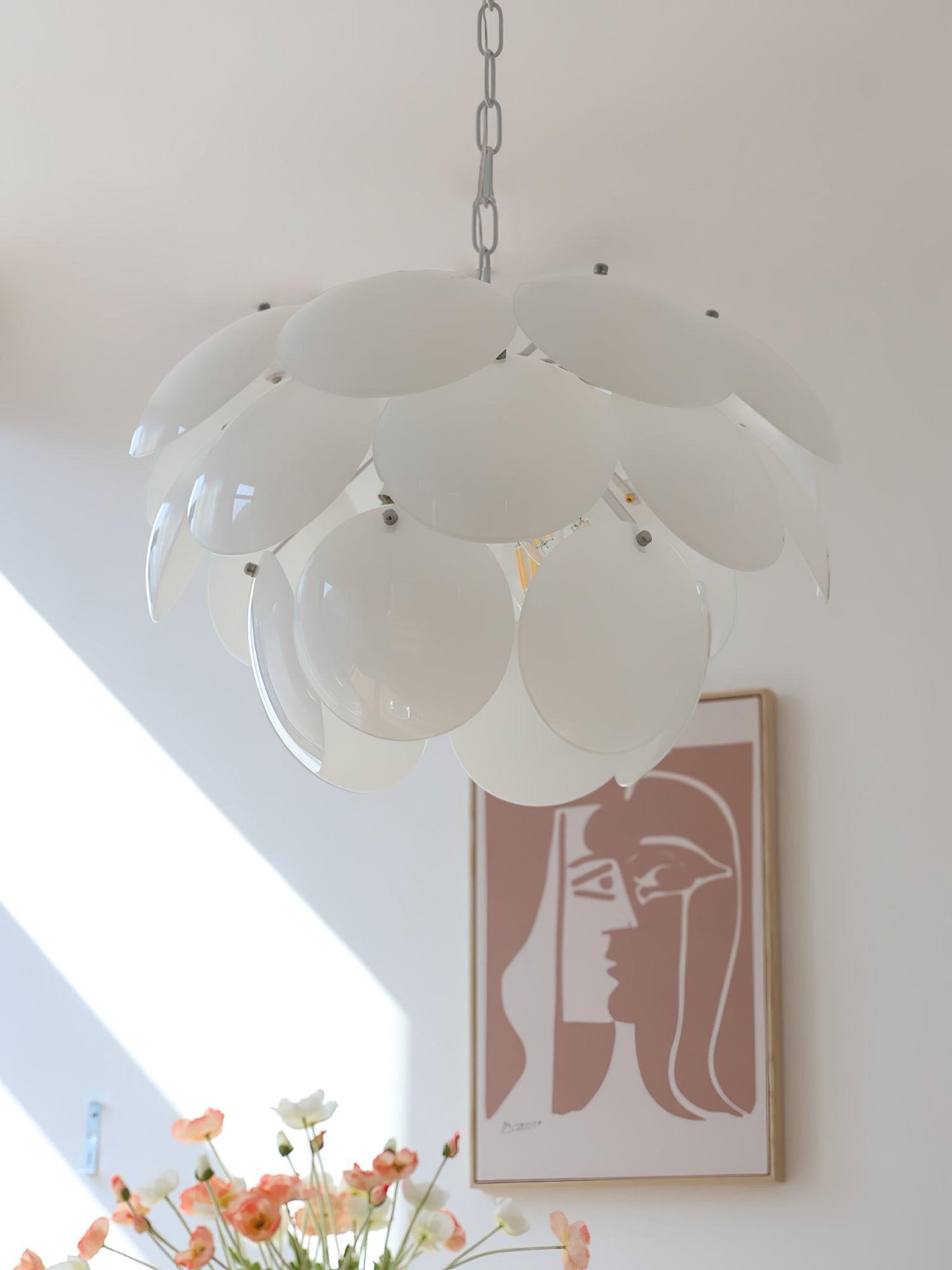 Luminous Petal Glass Pendant light Chandelier