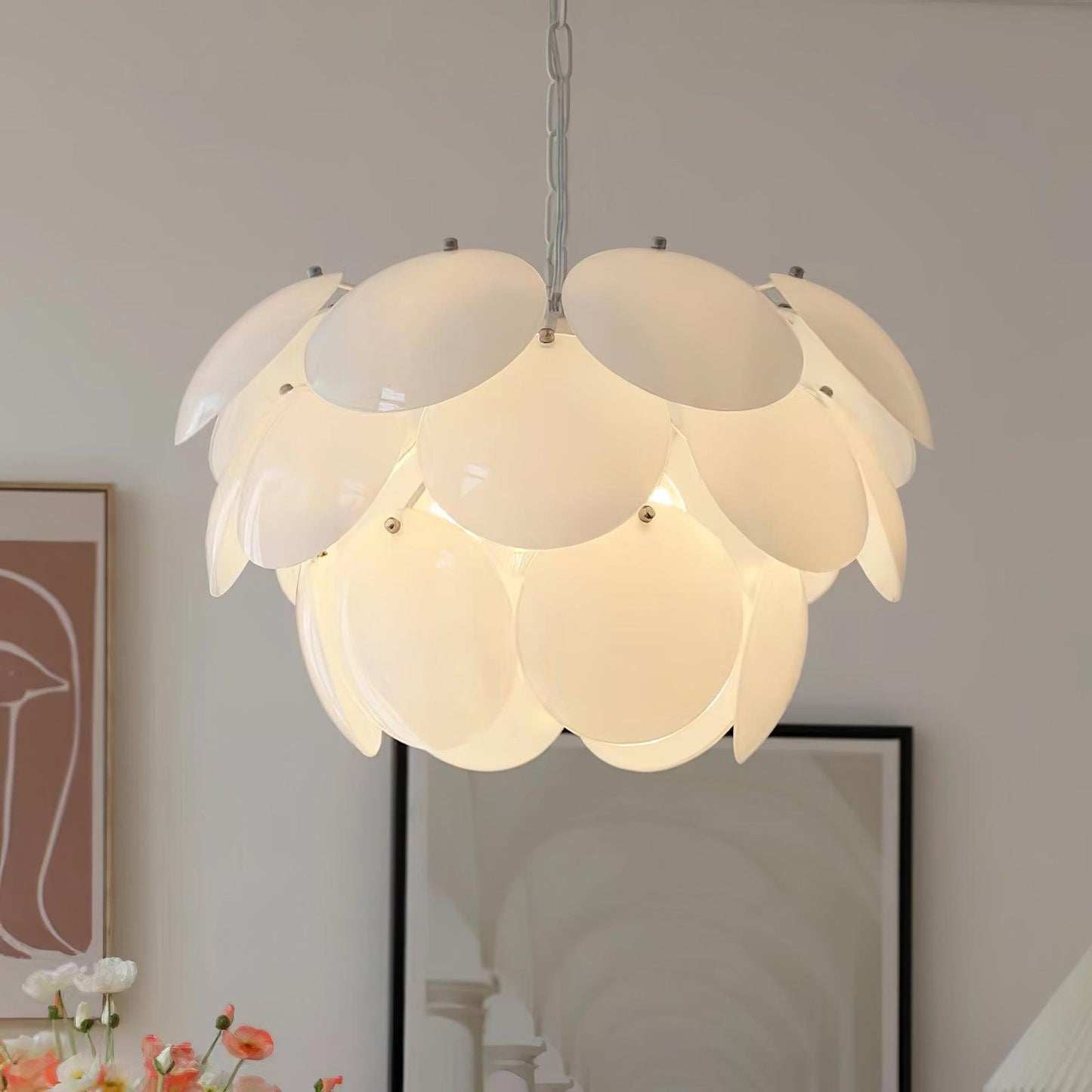 Luminous Petal Glass Pendant light Chandelier