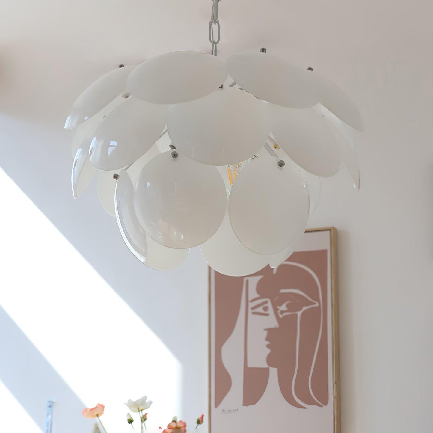 Luminous Petal Glass Pendant light Chandelier