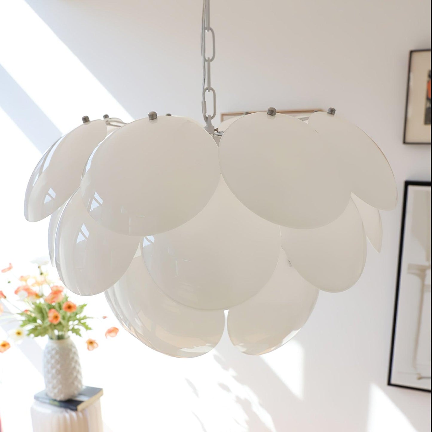 Luminous Petal Glass Pendant light Chandelier