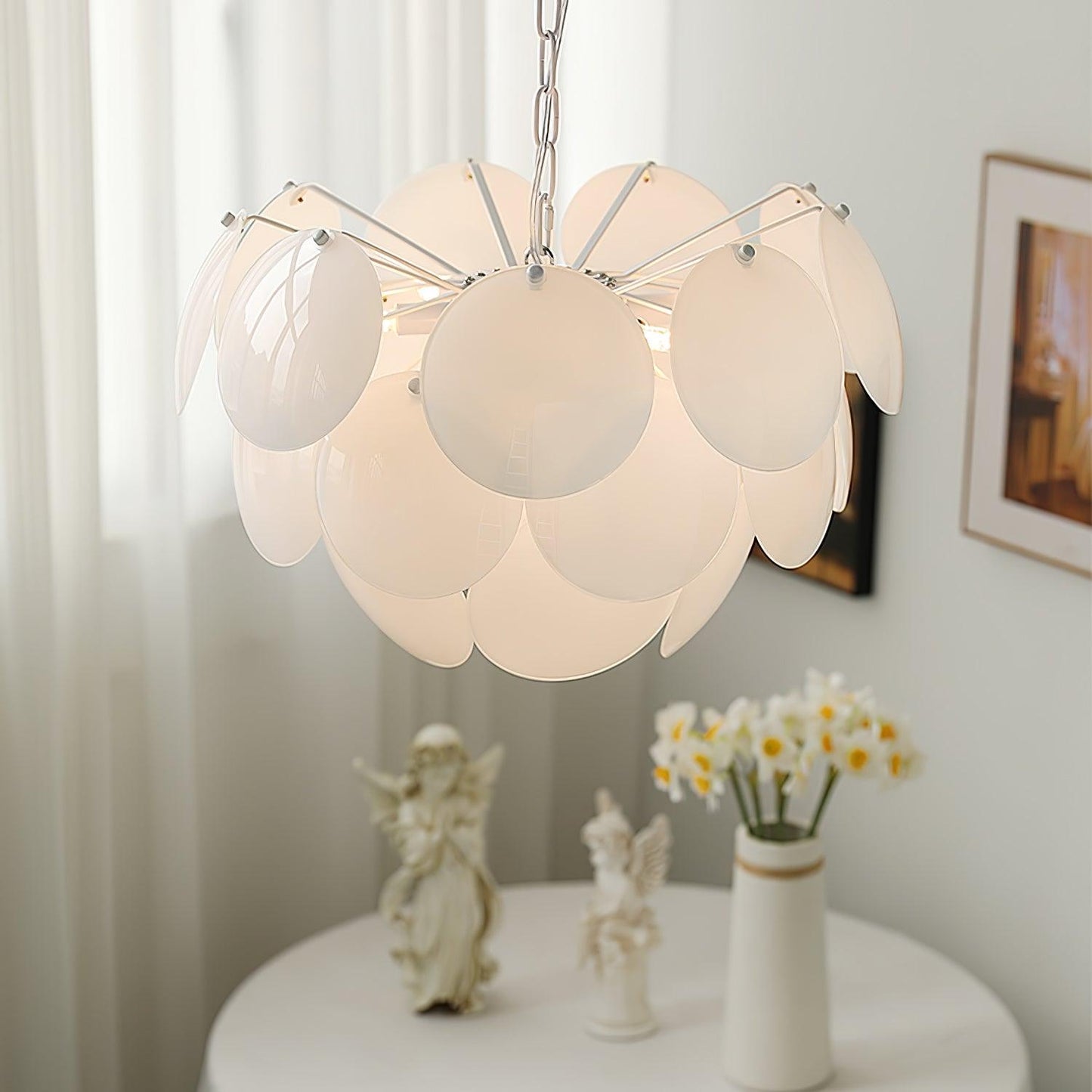 Luminous Petal Glass Pendant light Chandelier