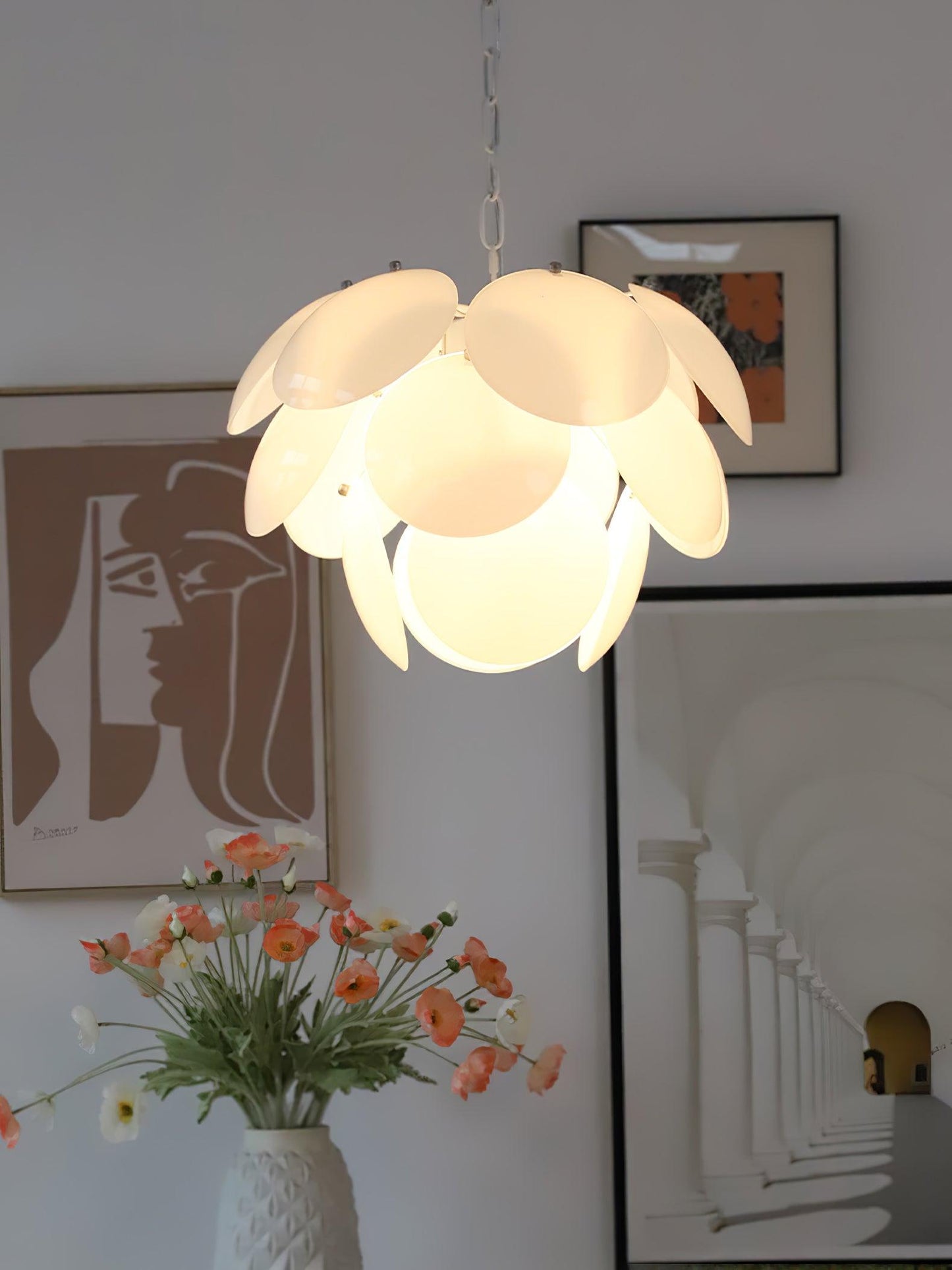 Luminous Petal Glass Pendant light Chandelier