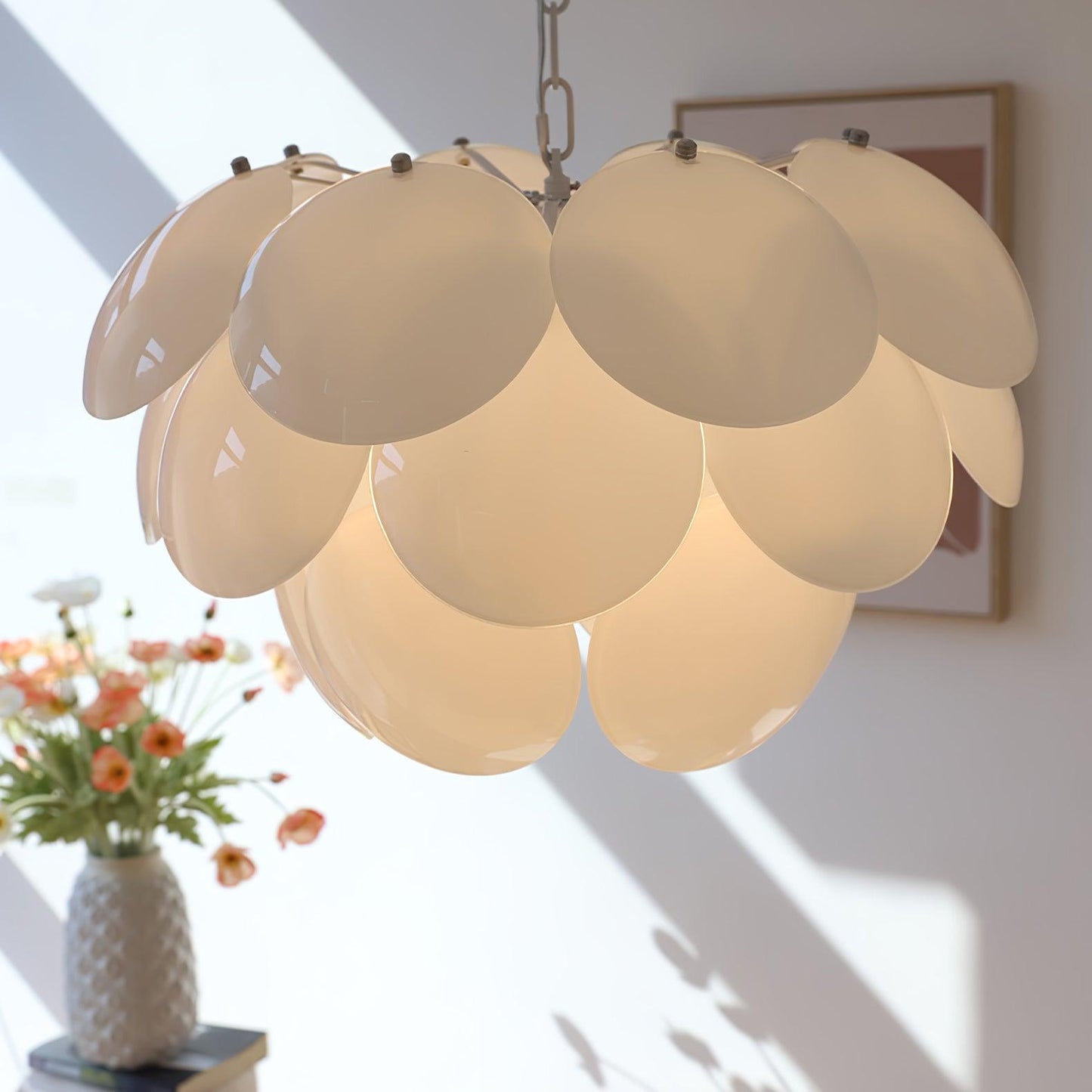 Luminous Petal Glass Pendant light Chandelier