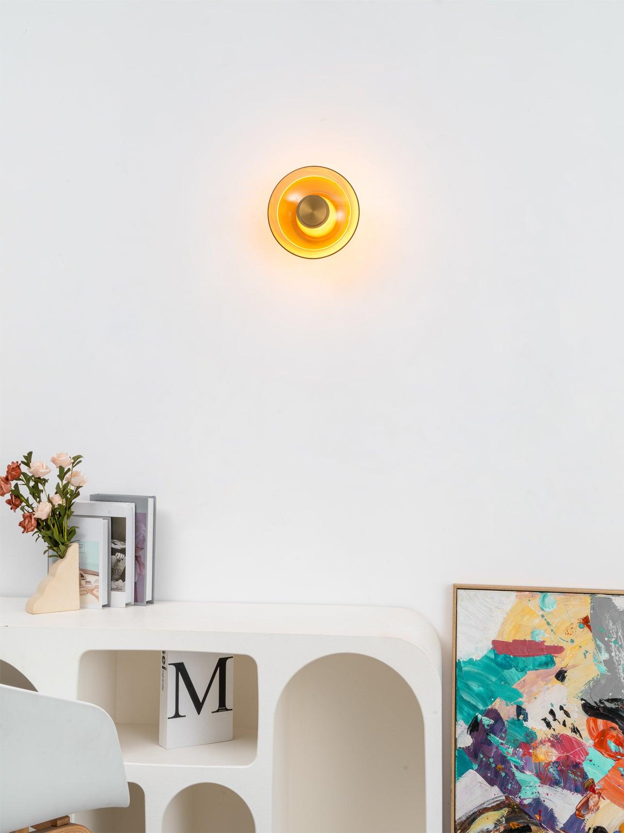 Luna A Disc Wall-mounted light Sconce