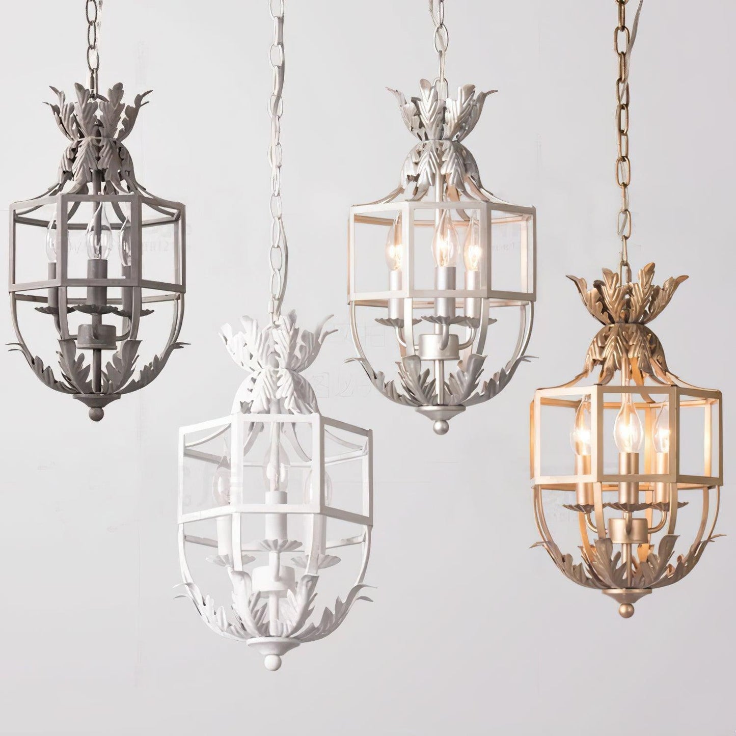 Lustre Retro Cage Candelabrum Chandelier