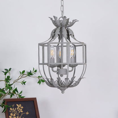 Lustre Retro Cage Candelabrum Chandelier