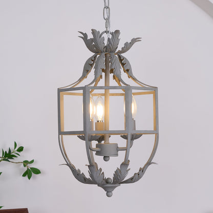 Lustre Retro Cage Candelabrum Chandelier