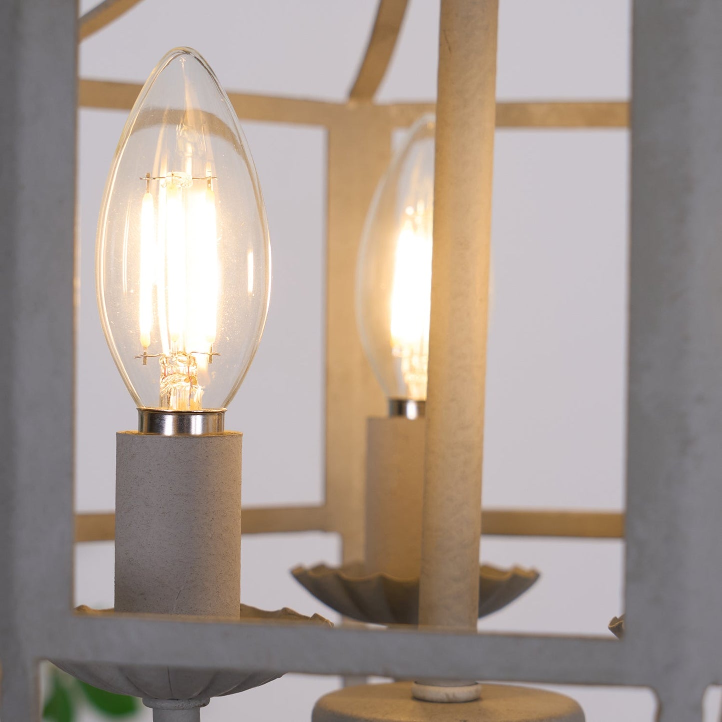 Lustre Retro Cage Candelabrum Chandelier