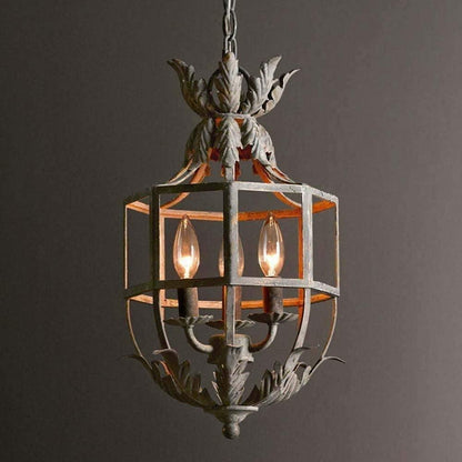 Lustre Retro Cage Candelabrum Chandelier