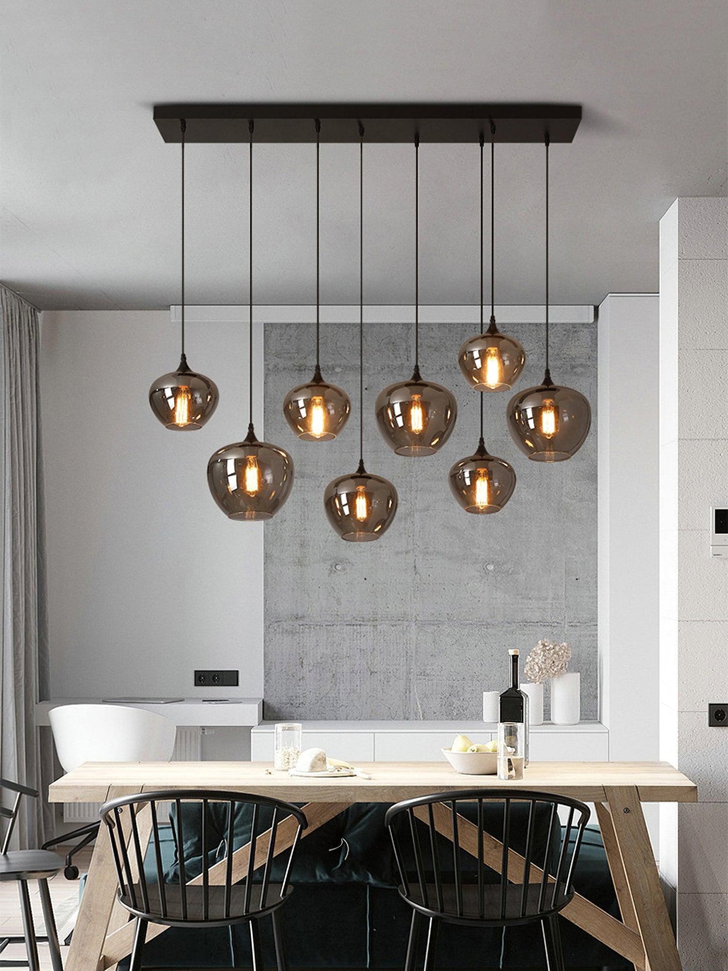 Bottle Glass Ceiling light fitting Pendant Light