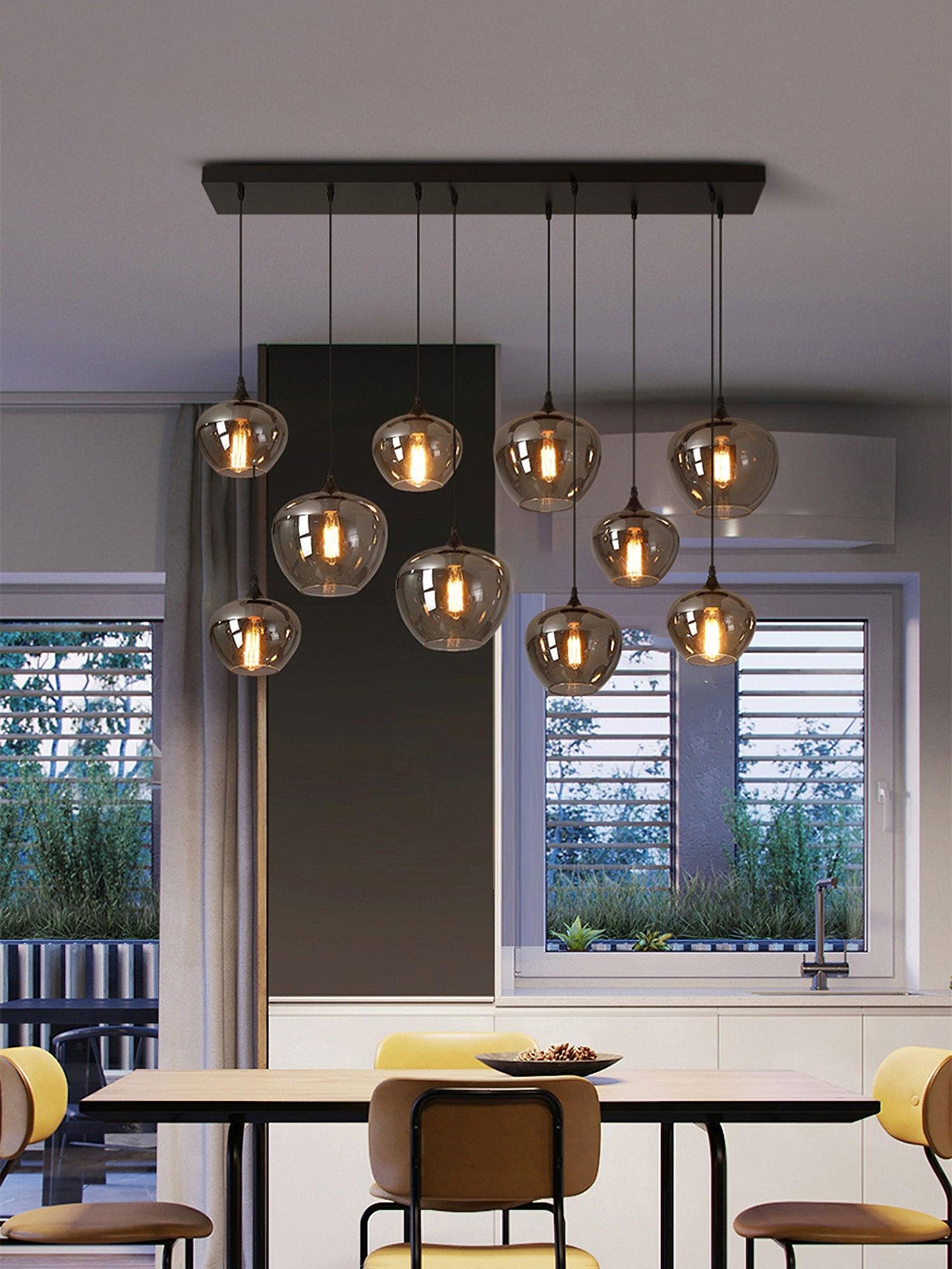 Bottle Glass Ceiling light fitting Pendant Light