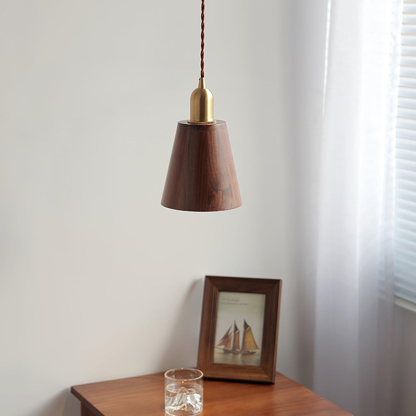 Lyfa Walnut Houselight Pendant Light