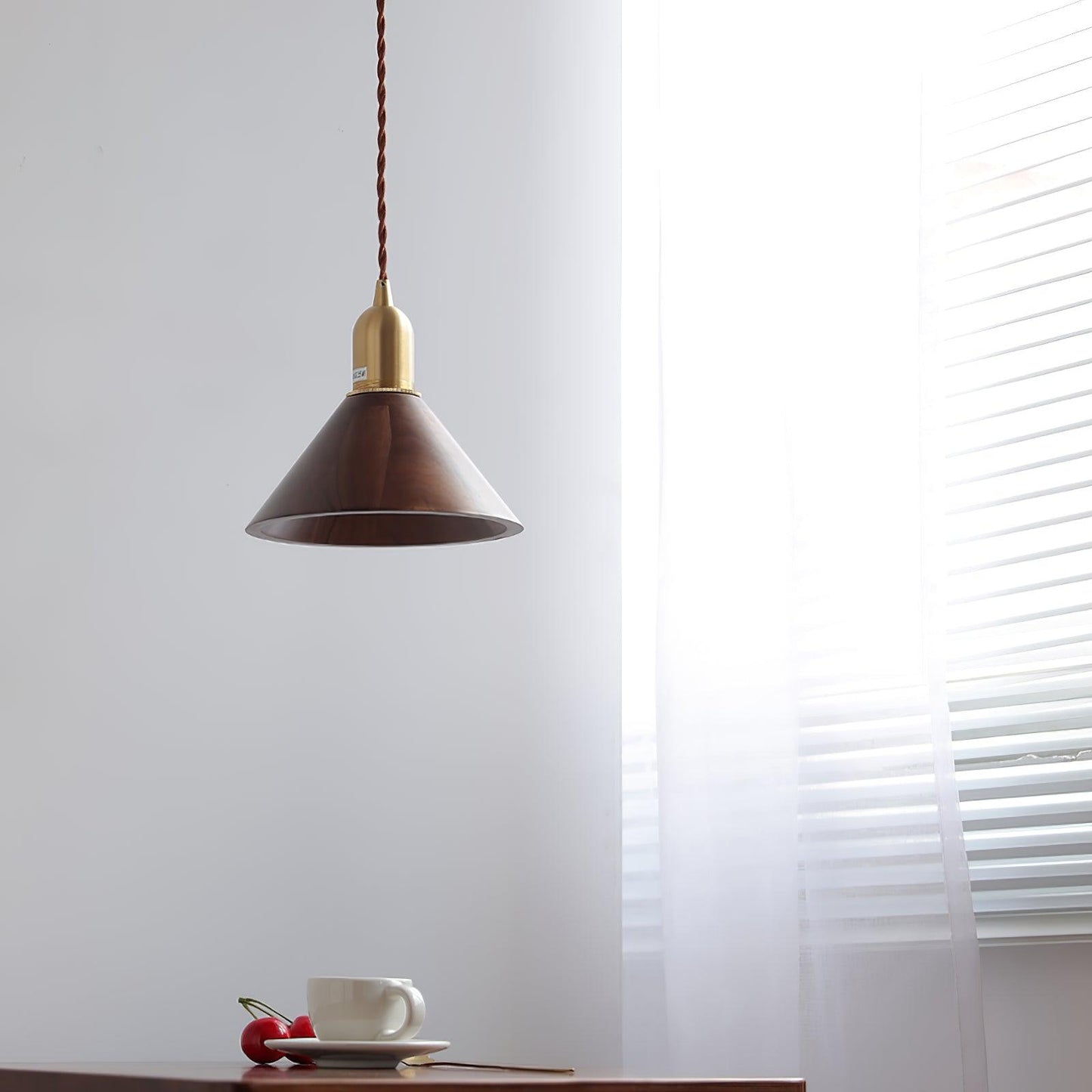 Lyfa Walnut Houselight Pendant Light