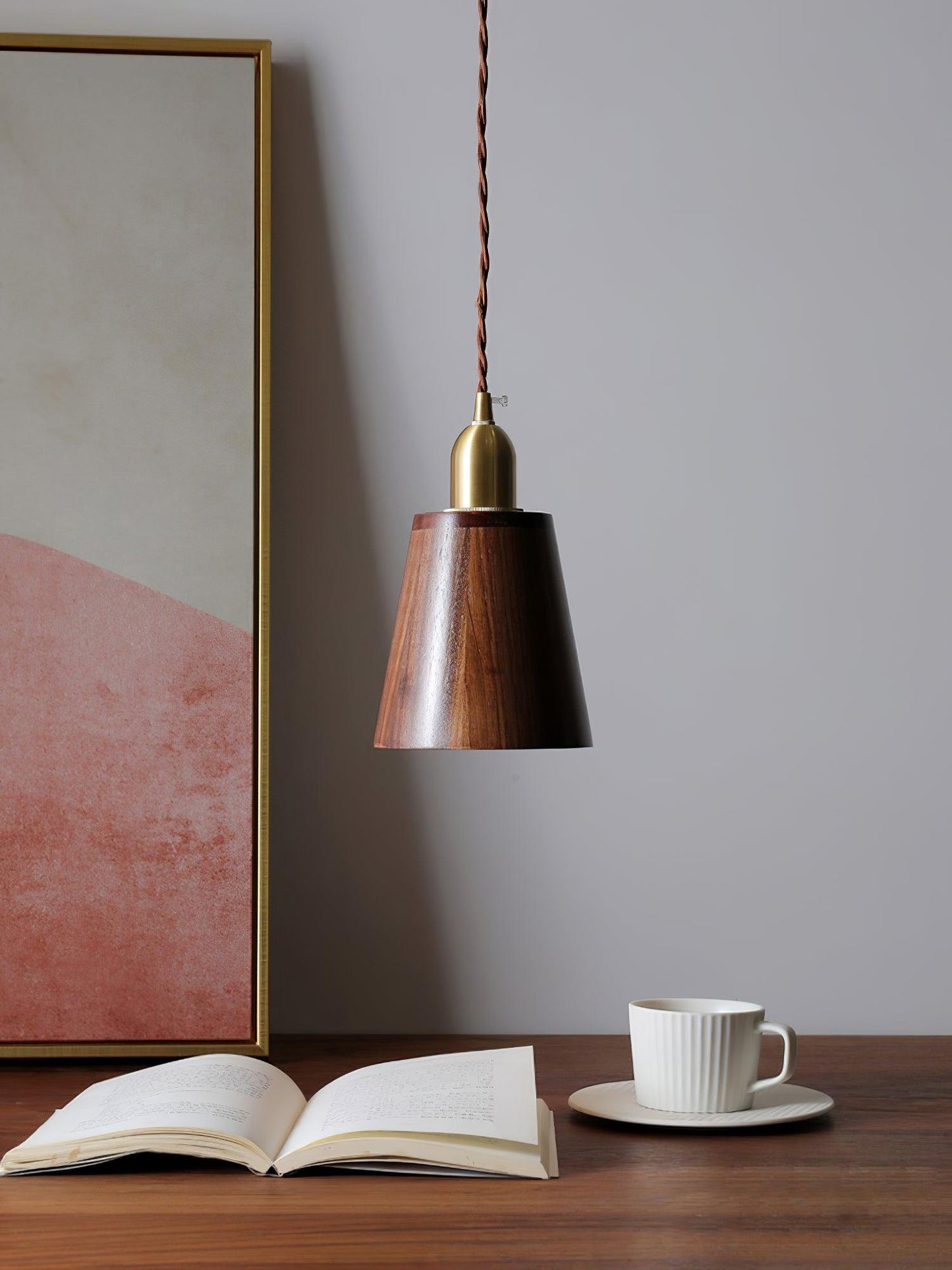 Lyfa Walnut Houselight Pendant Light