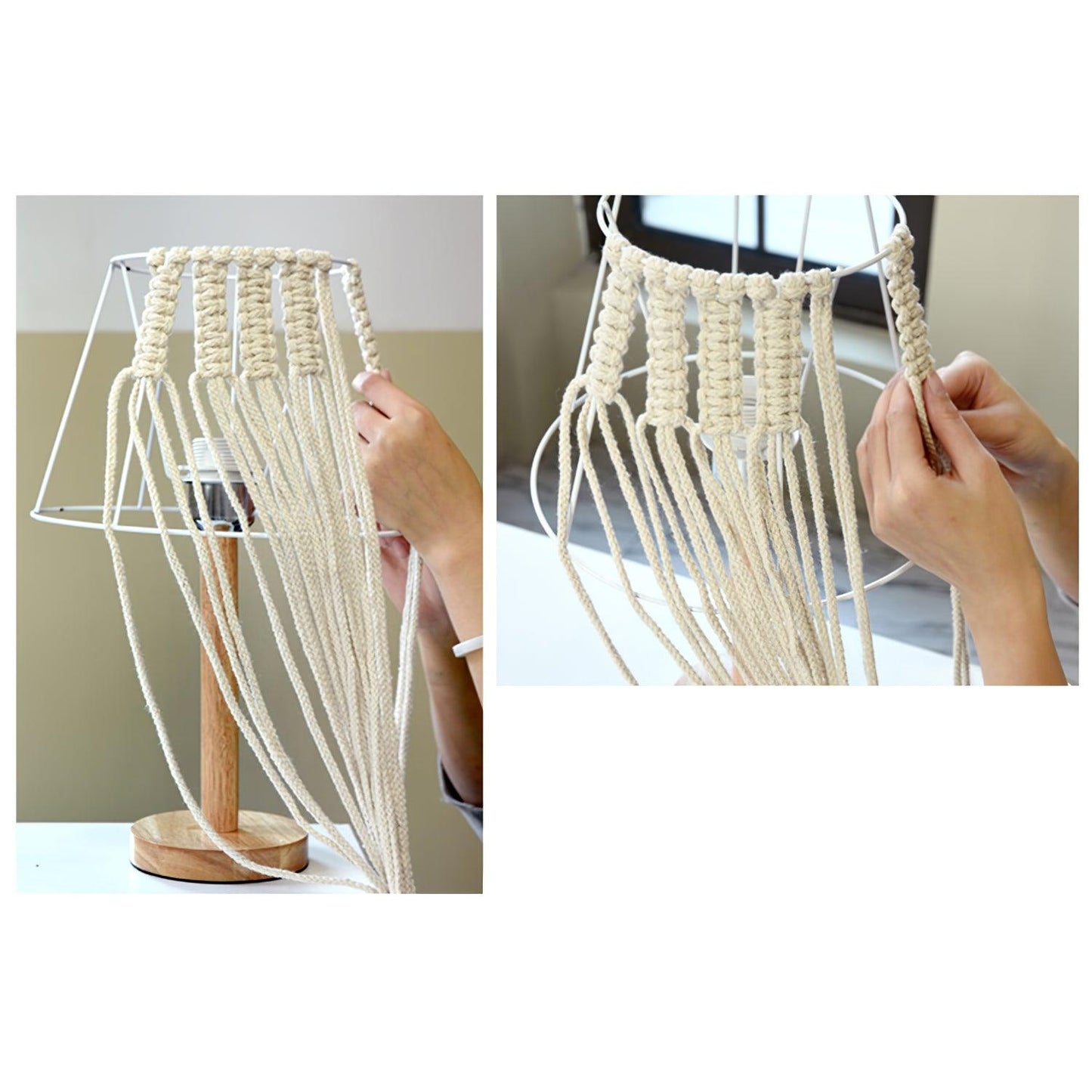 Macrame Desk lamp Table Lamp