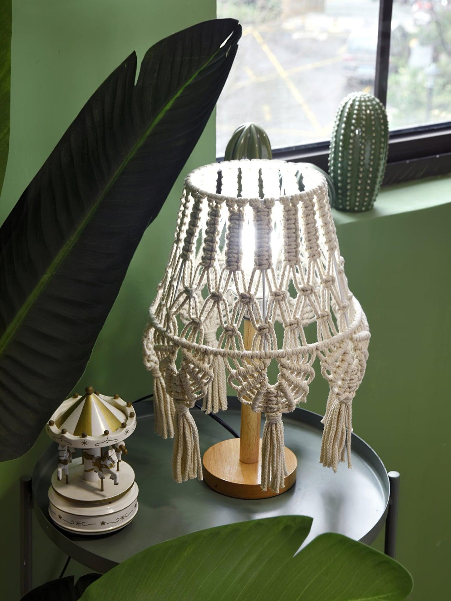 Macrame Desk lamp Table Lamp