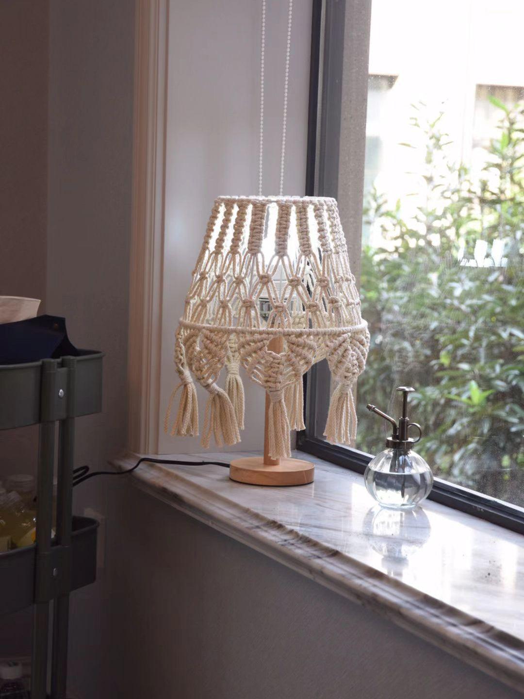 Macrame Desk lamp Table Lamp