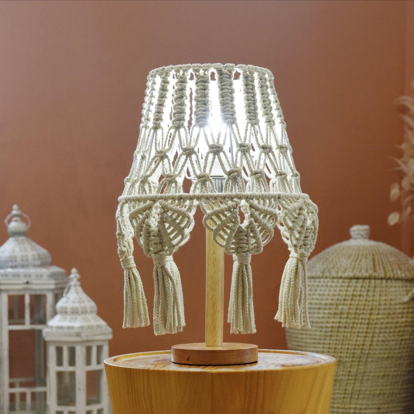 Macrame Desk lamp Table Lamp