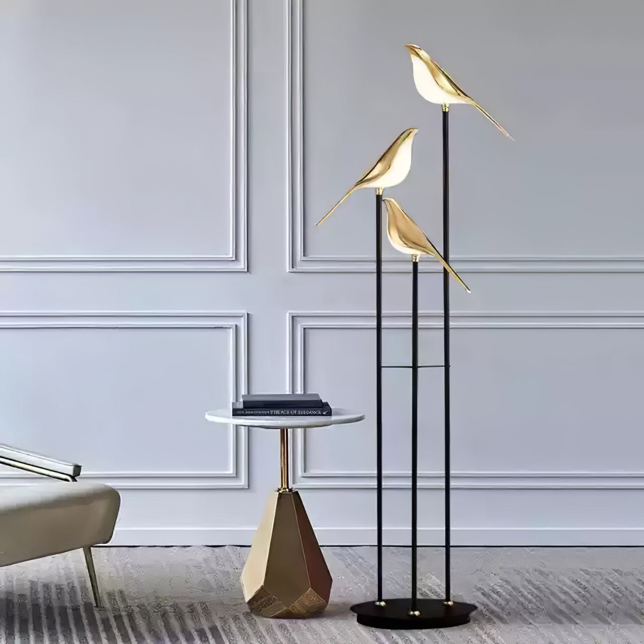 Magpie Perch Torchiere Lamp Floor Lamp