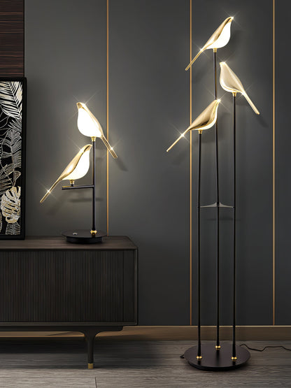 Magpie Perch Torchiere Lamp Floor Lamp