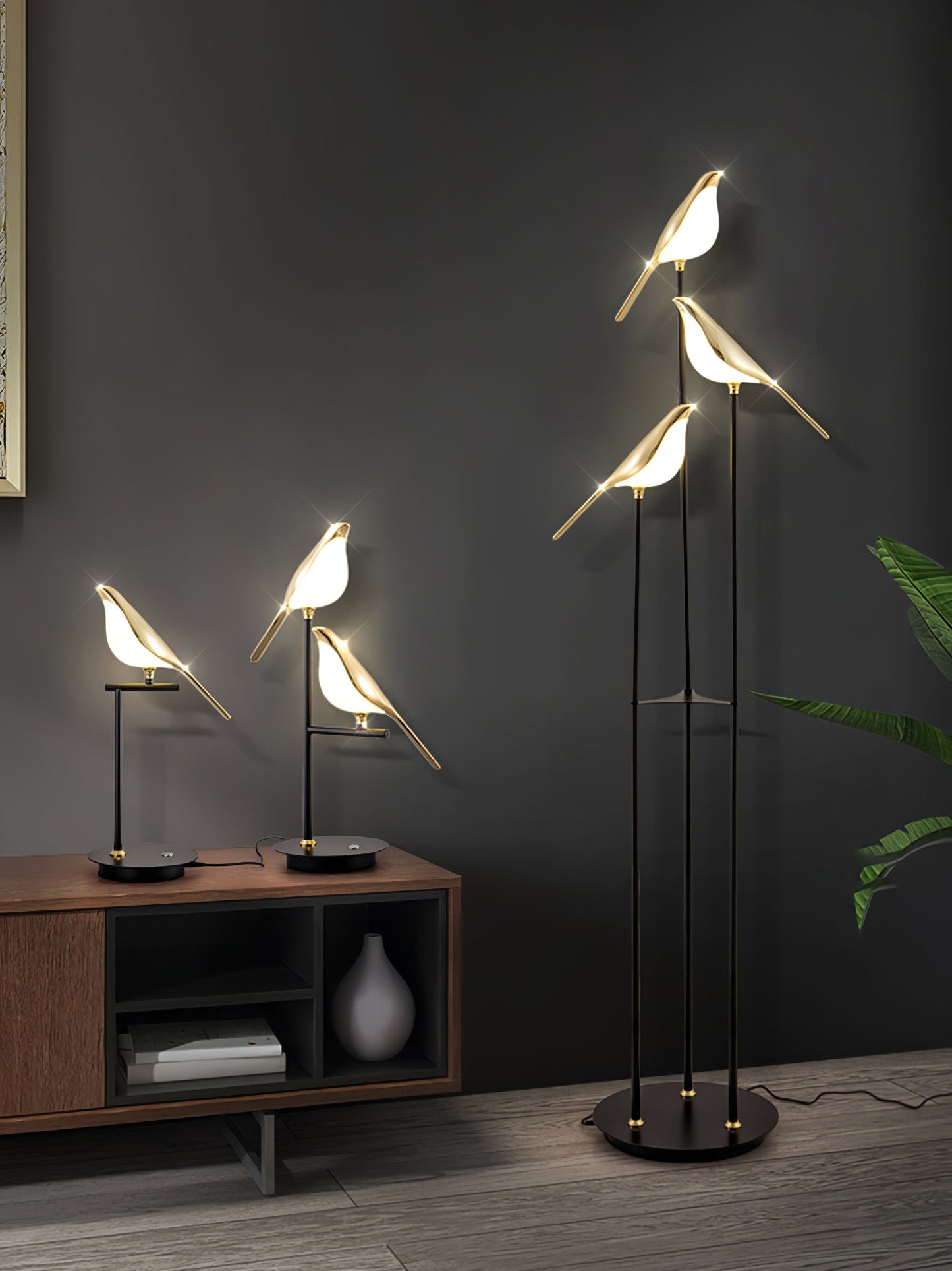 Magpie Perch Torchiere Lamp Floor Lamp