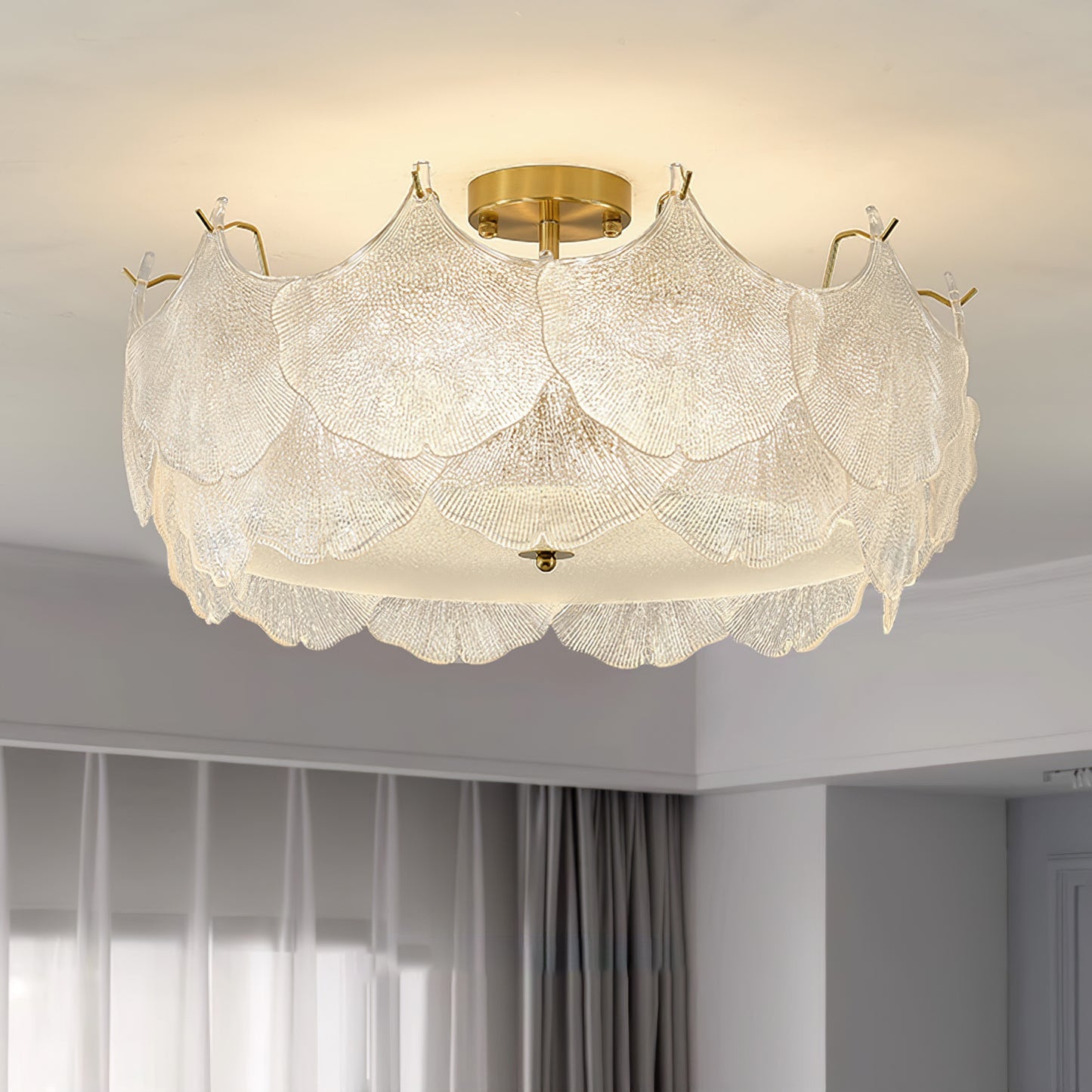 Maple Leaf Cluster Overhead fixture Ceiling Light