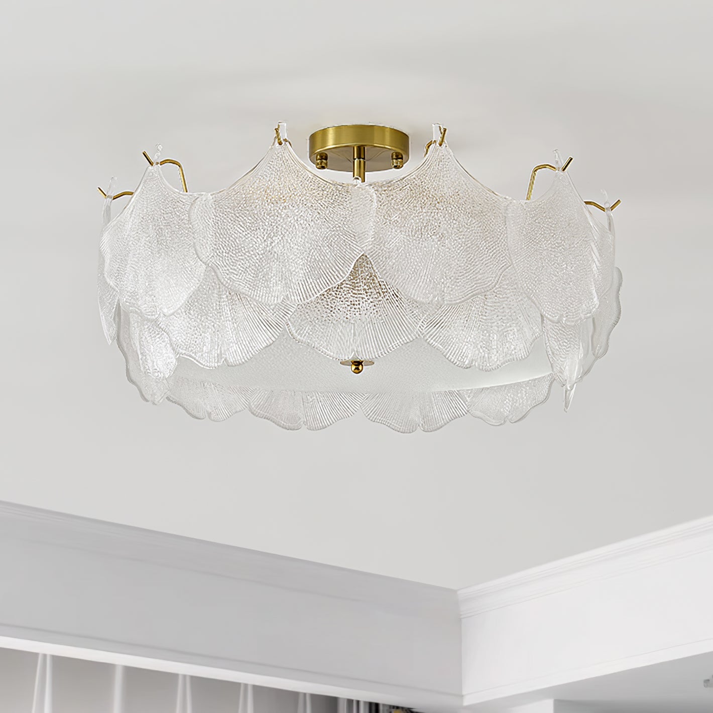 Maple Leaf Cluster Overhead fixture Ceiling Light