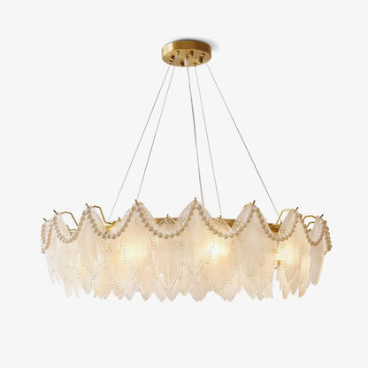 Maple Leaf Glass Ceiling fixture Chandelier