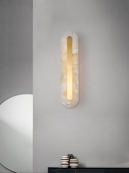 Alabaster Rounded Wall light fixture Wall Light