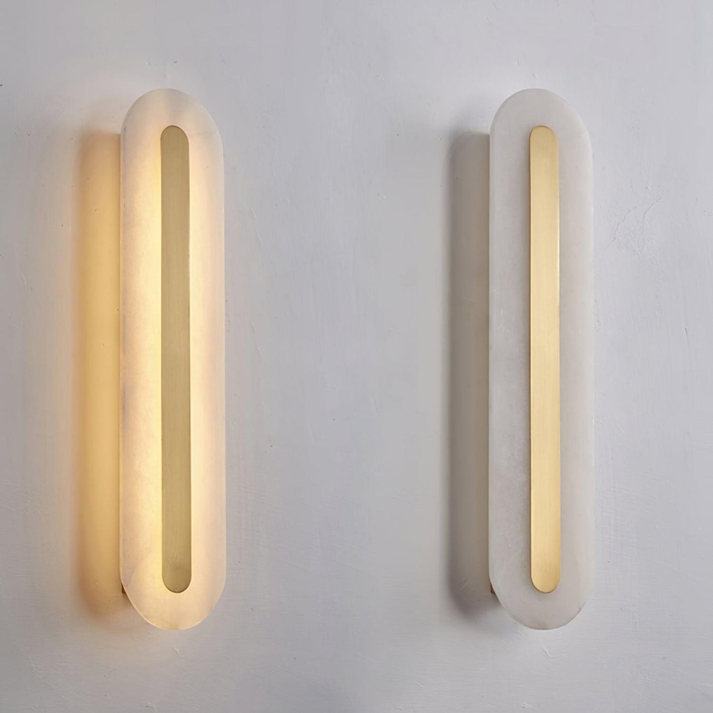 Alabaster Rounded Wall light fixture Wall Light