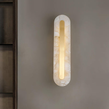 Alabaster Rounded Wall light fixture Wall Light